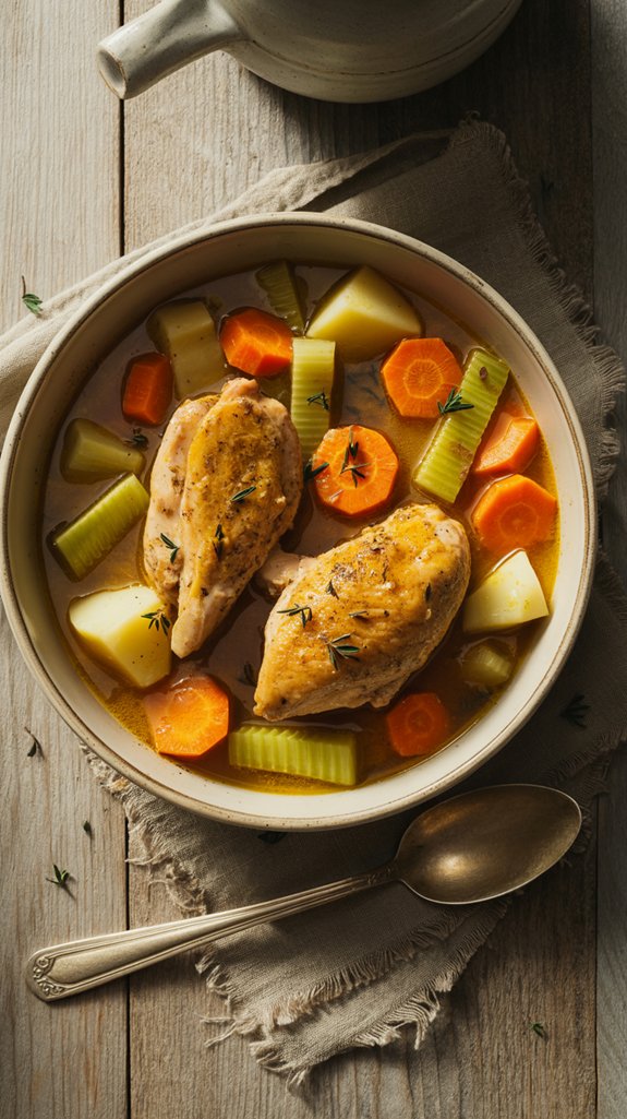 delicious slow cooked chicken stew
