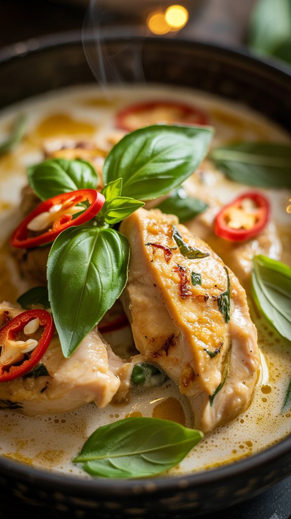 fragrant thai inspired chicken dish