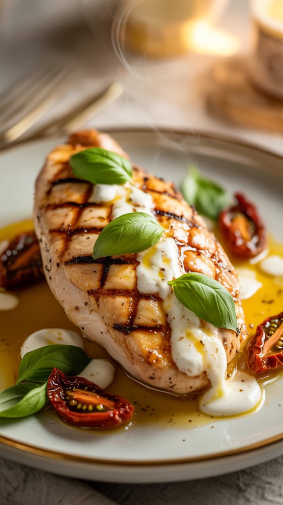 grilled chicken with sauce