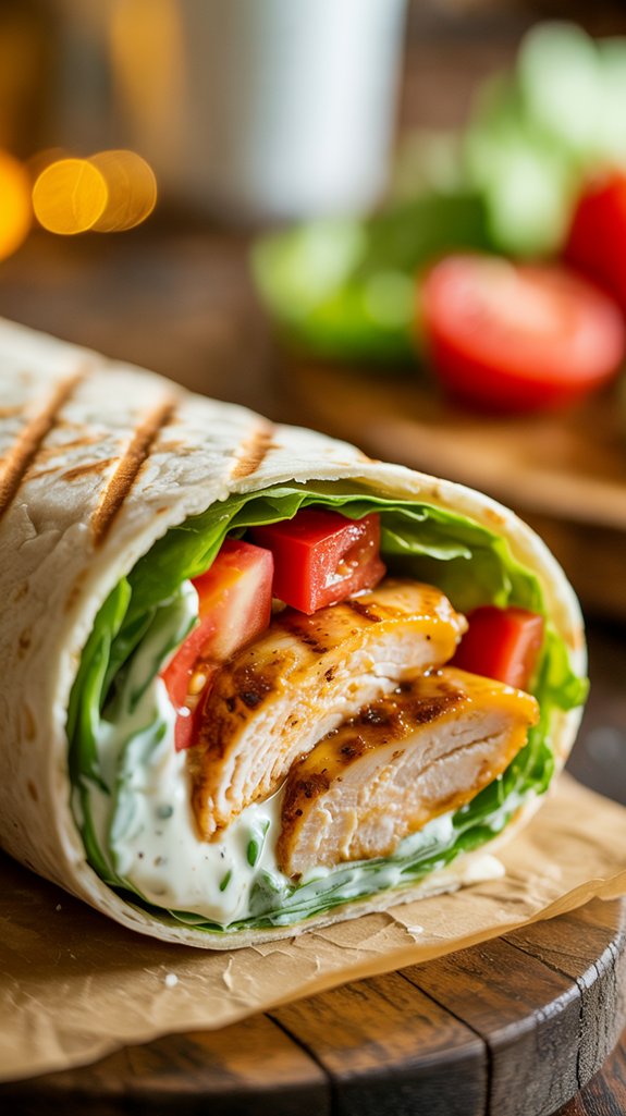 grilled chicken wraps recipe