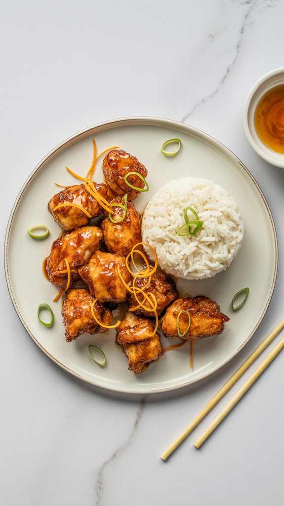 healthy citrus orange chicken