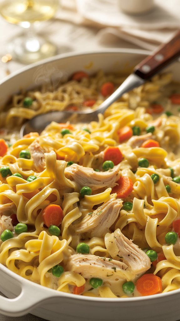 hearty chicken noodle casserole