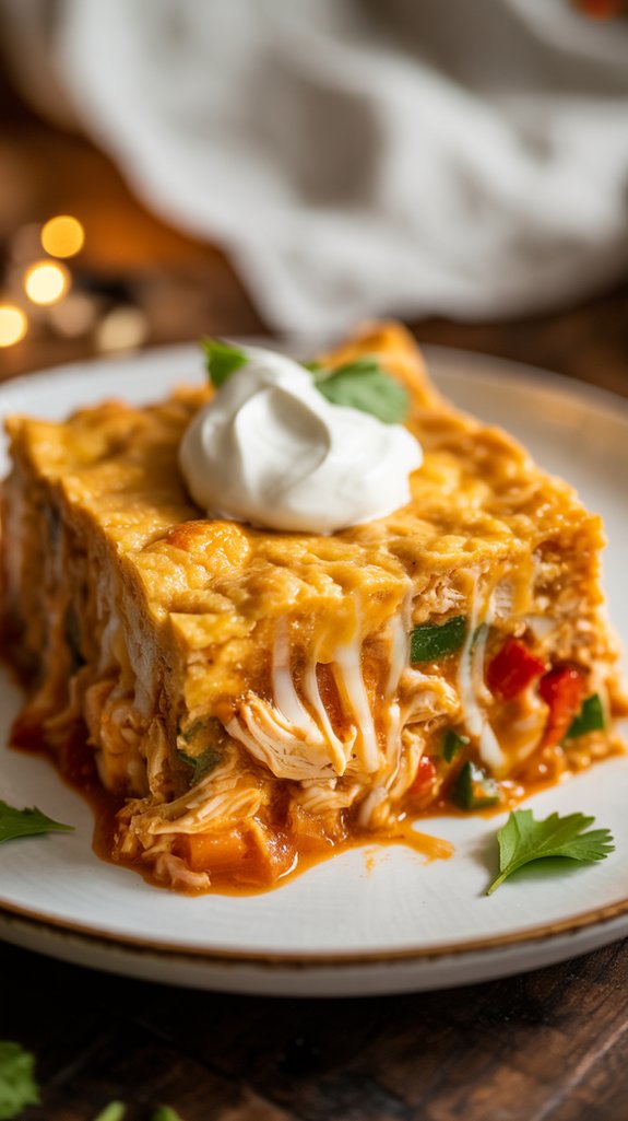 hearty chicken tamale casserole