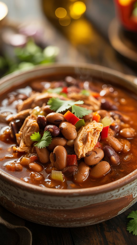 hearty mexican chicken chili