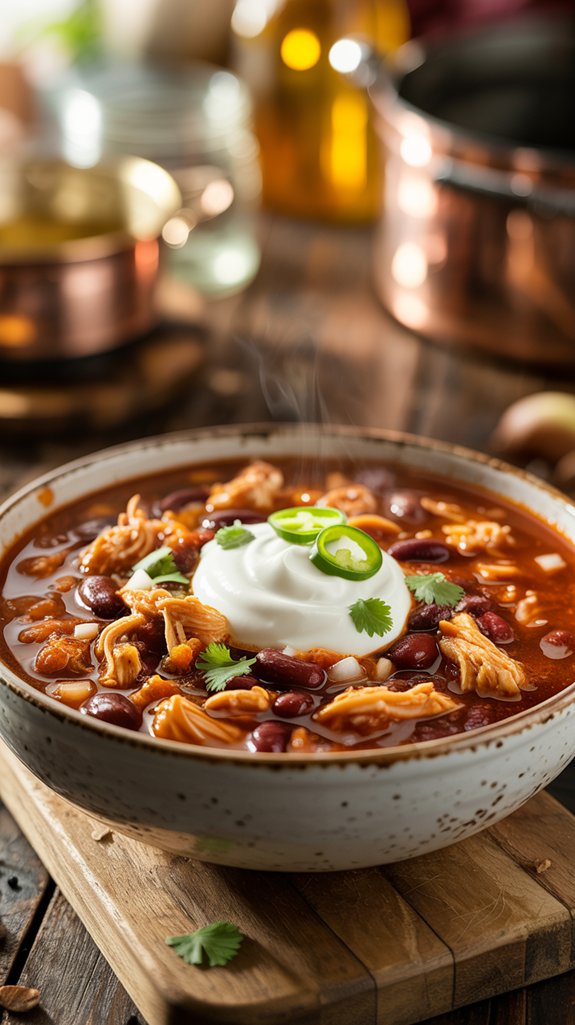 hearty red chicken chili