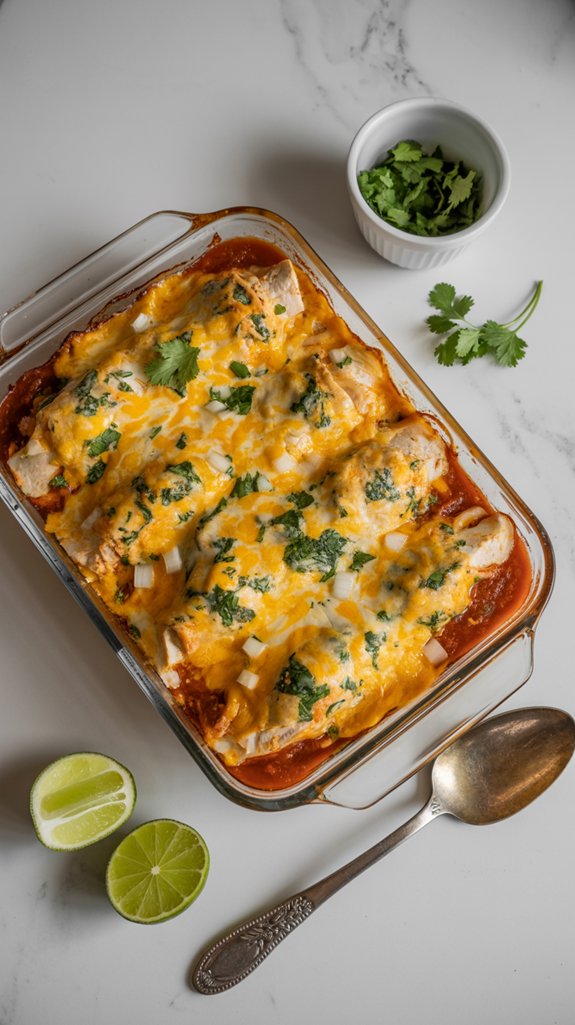 heavenly chicken enchilada casserole
