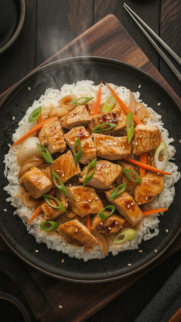 hibachi chicken and rice