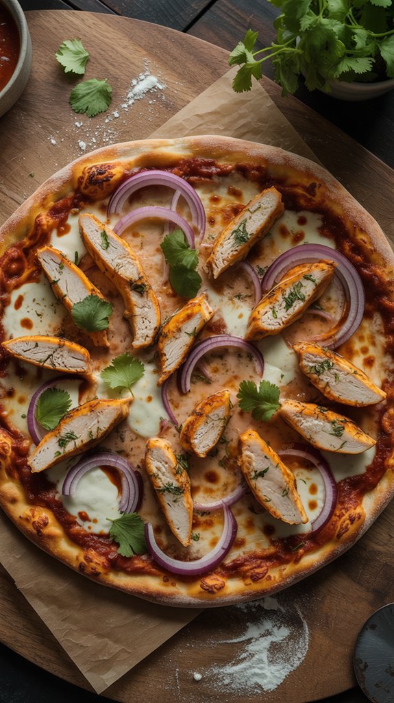 homemade bbq chicken pizza