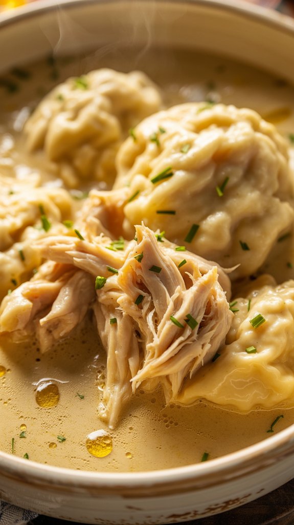homemade chicken and dumplings