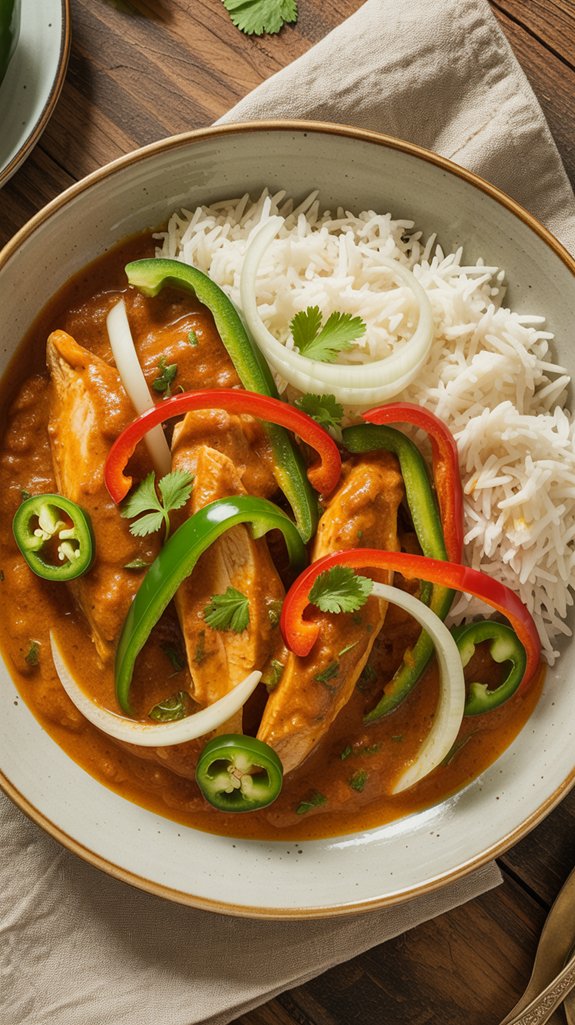 homemade spicy chicken curry