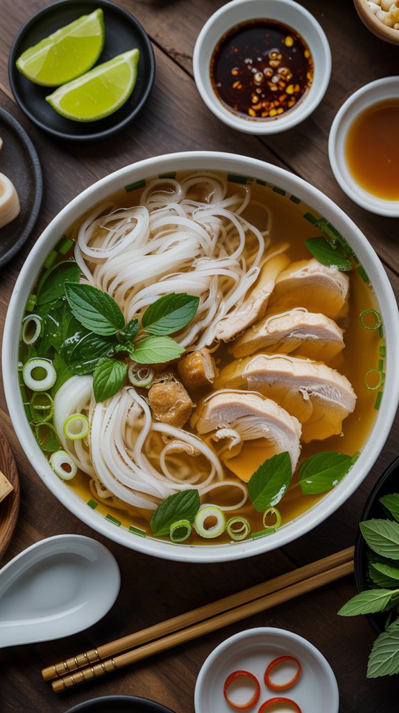 homemade vietnamese chicken pho