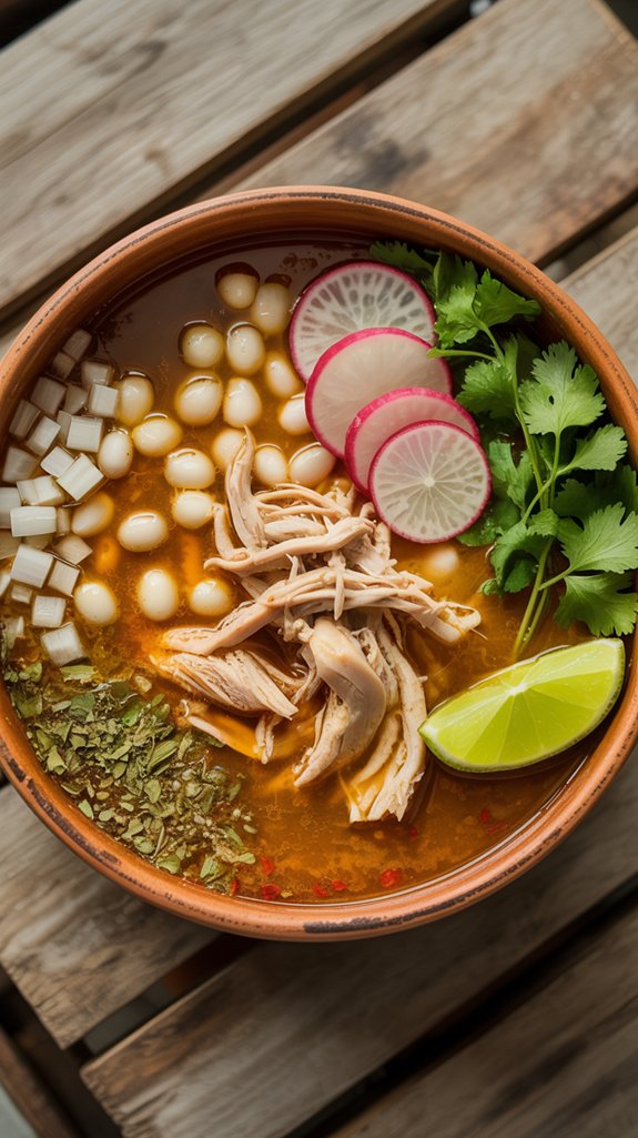 homestyle mexican chicken pozole