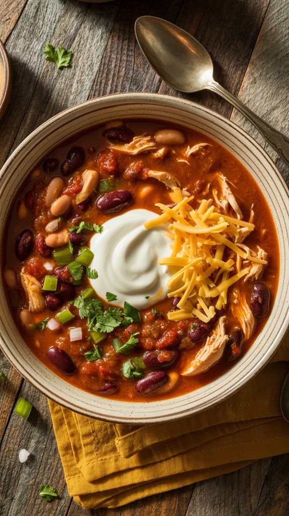homestyle red chicken chili