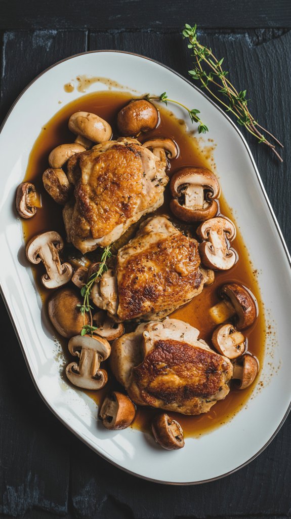indulgent chicken marsala dish