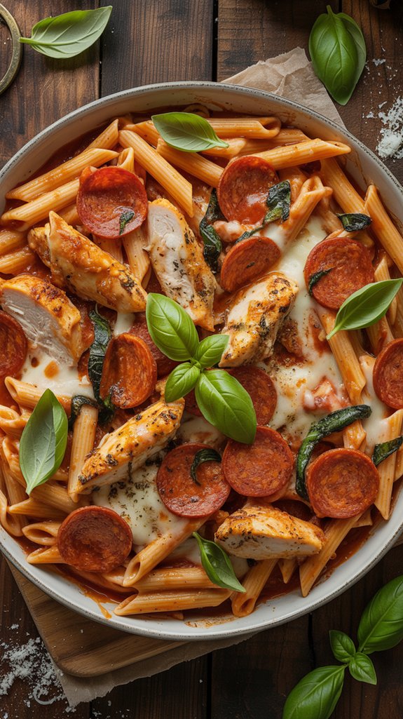 italian chicken pasta dish