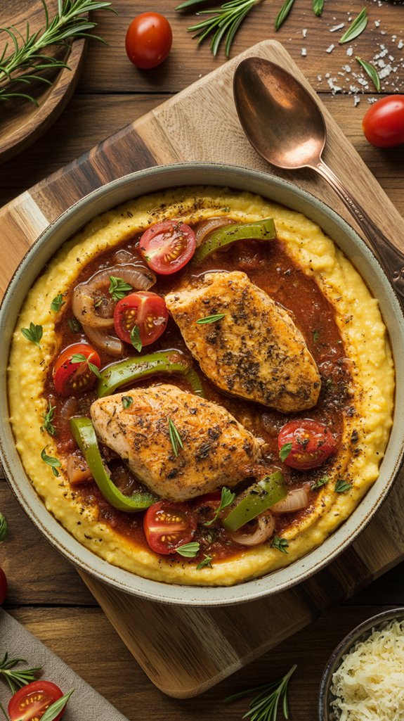 italian chicken polenta stew