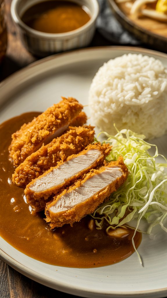 japanese inspired curry chicken dish
