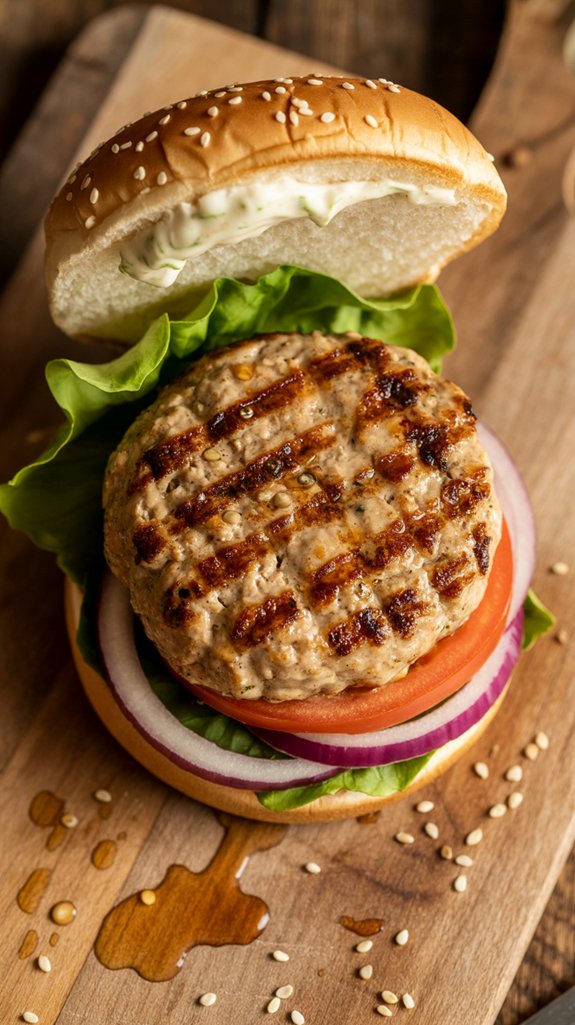 juicy ground chicken burgers