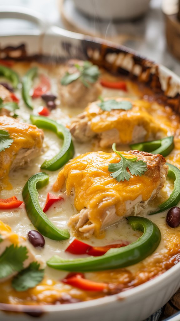 layered chicken and stuffing casserole