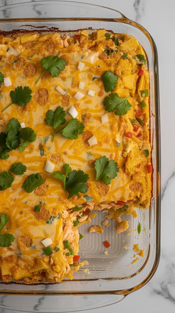 layered chicken tamale casserole