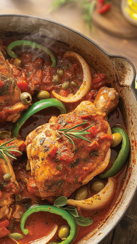 layered rustic italian chicken