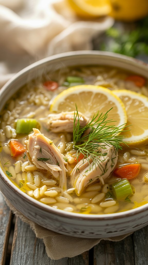 lemon chicken orzo soup