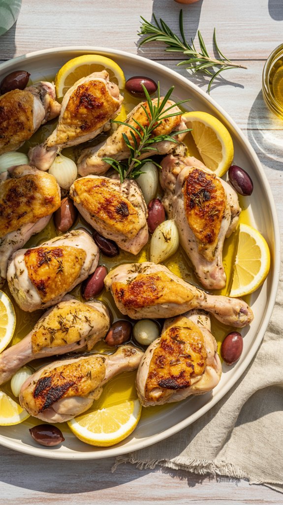 lemon infused mediterranean chicken dish