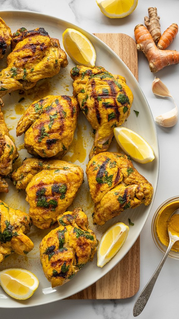 lemon turmeric grilled chicken recipe