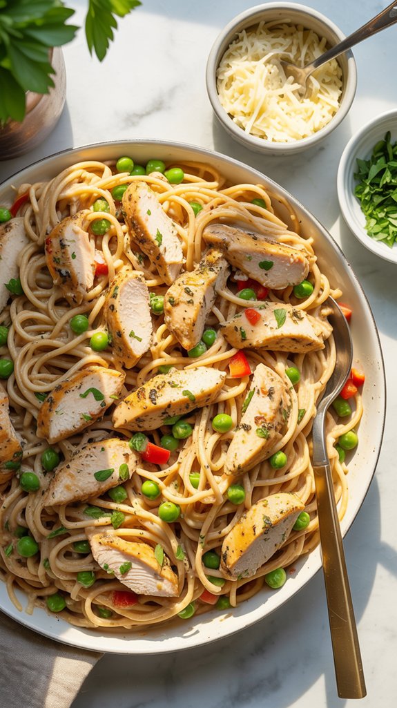 lightened chicken spaghetti recipe