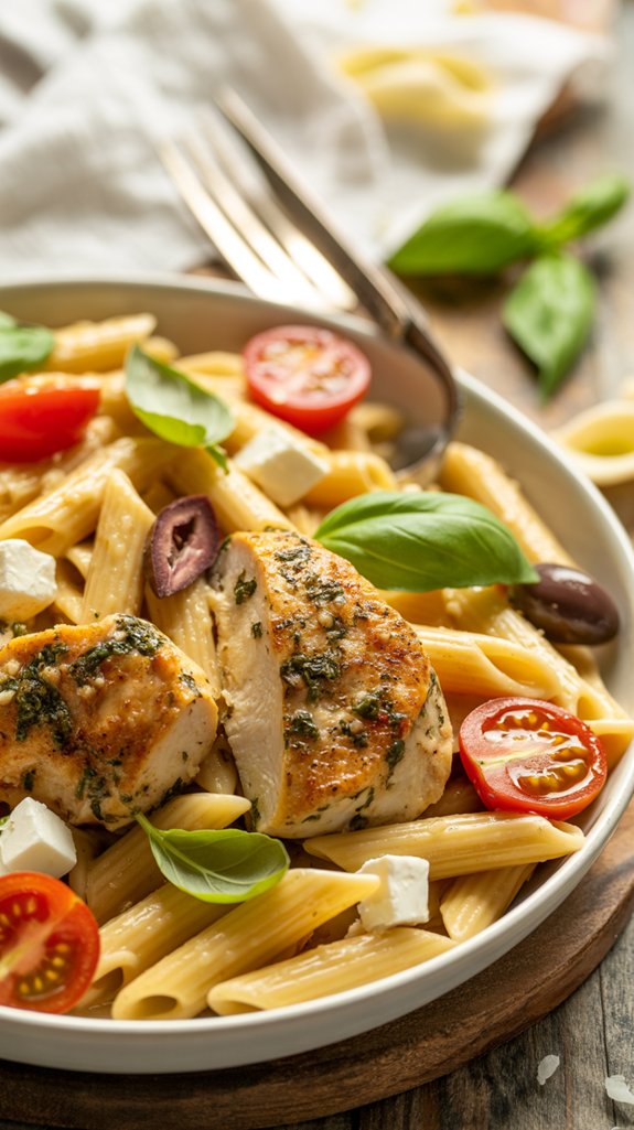 mediterranean chicken pasta recipe