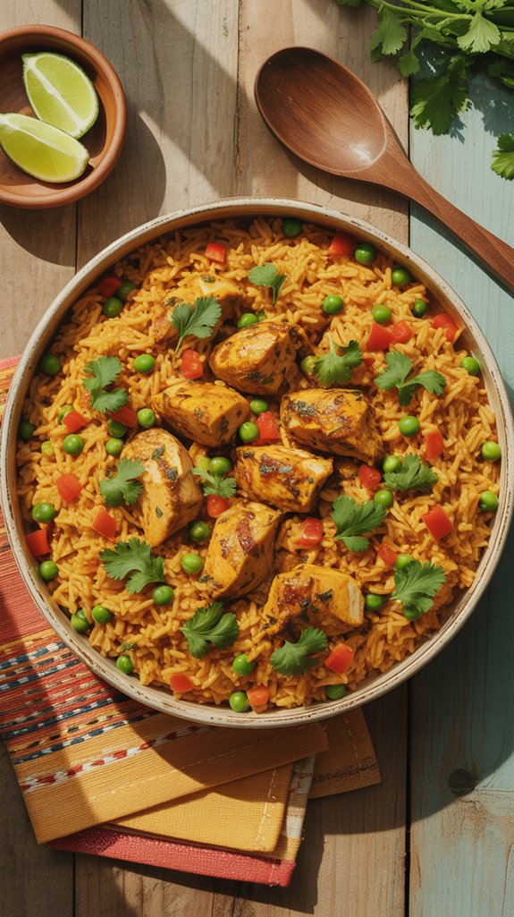 mexican chicken rice dish