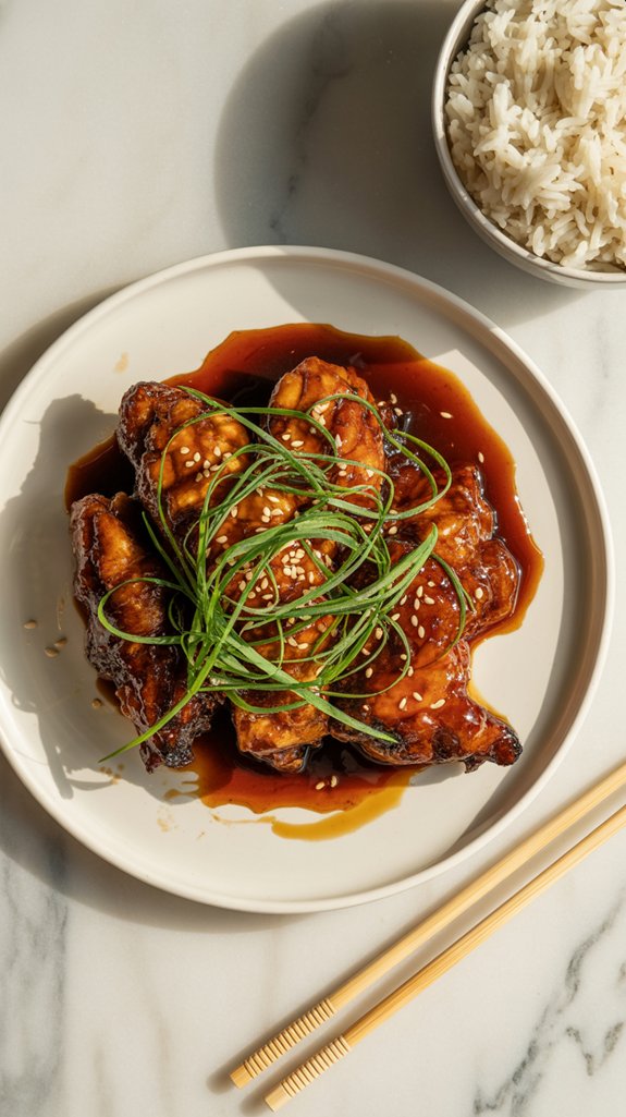 mongolian chicken with spice