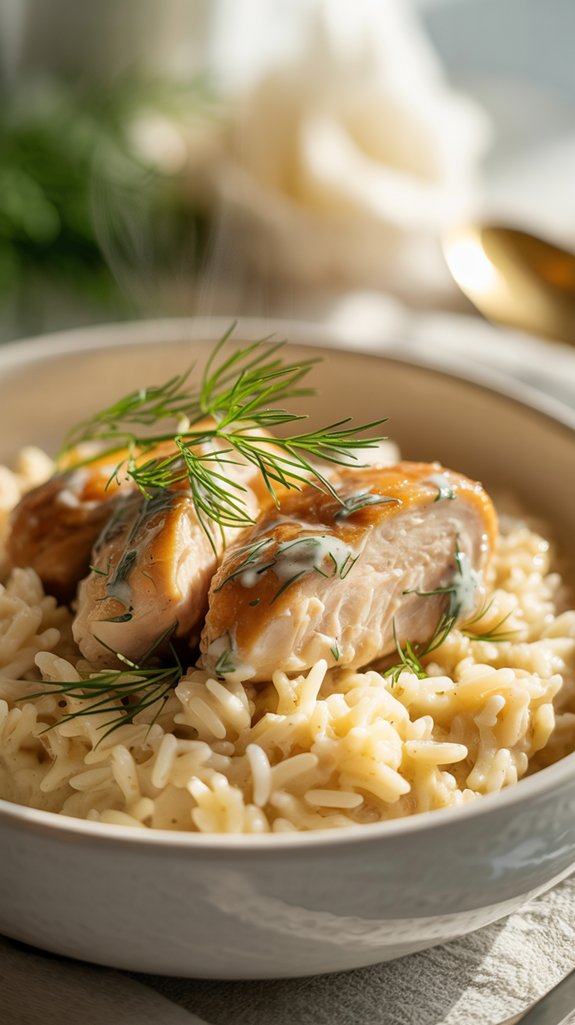 one pan creamy dill chicken