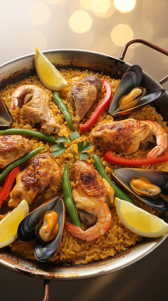 one pan spanish chicken paella