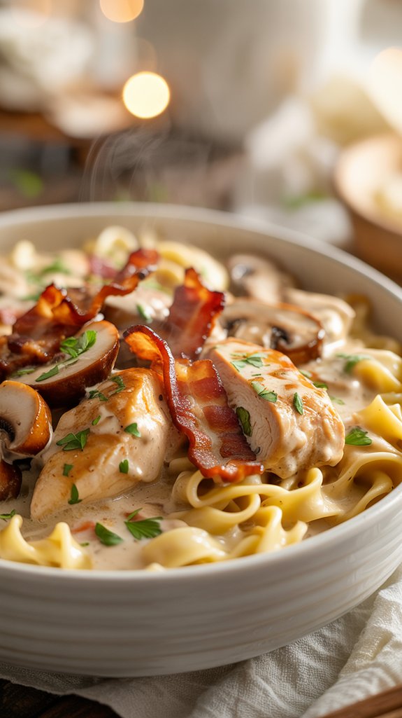one skillet chicken stroganoff