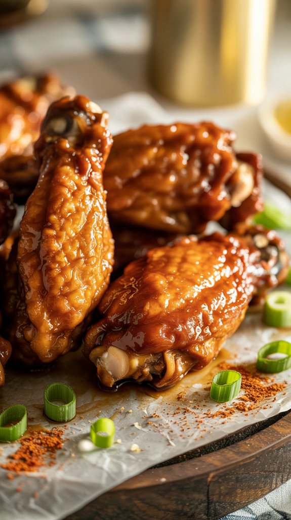 quick bourbon wings recipe