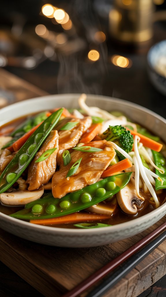quick chicken chop suey