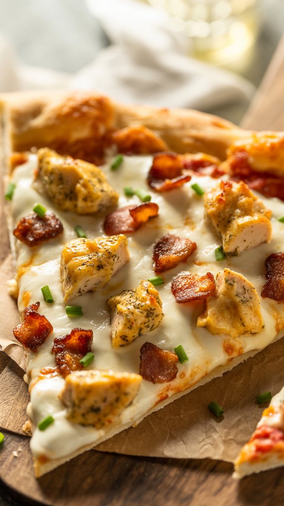 ranch chicken bacon pizza