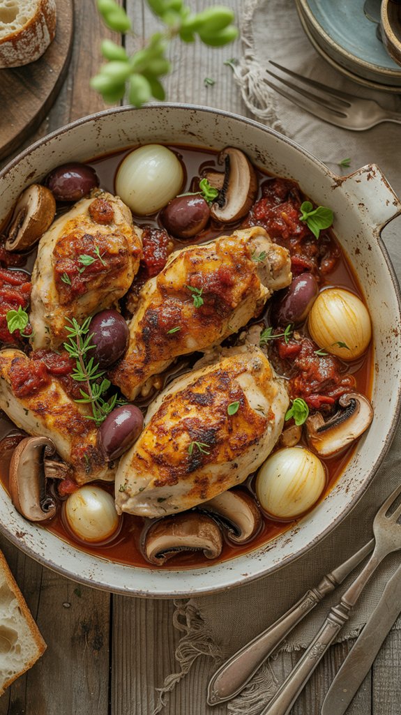 rustic french chicken dish
