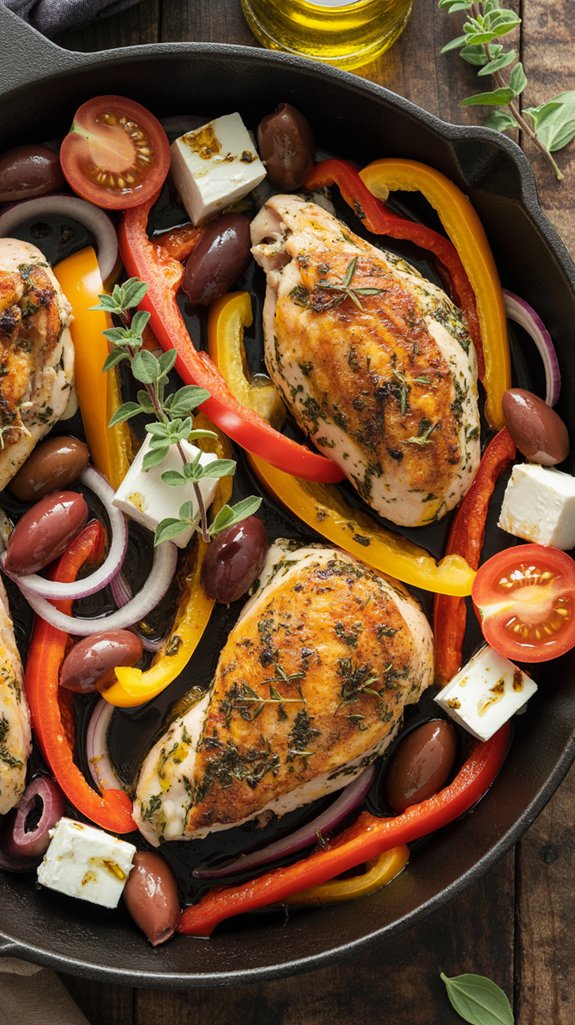 rustic greek chicken dish