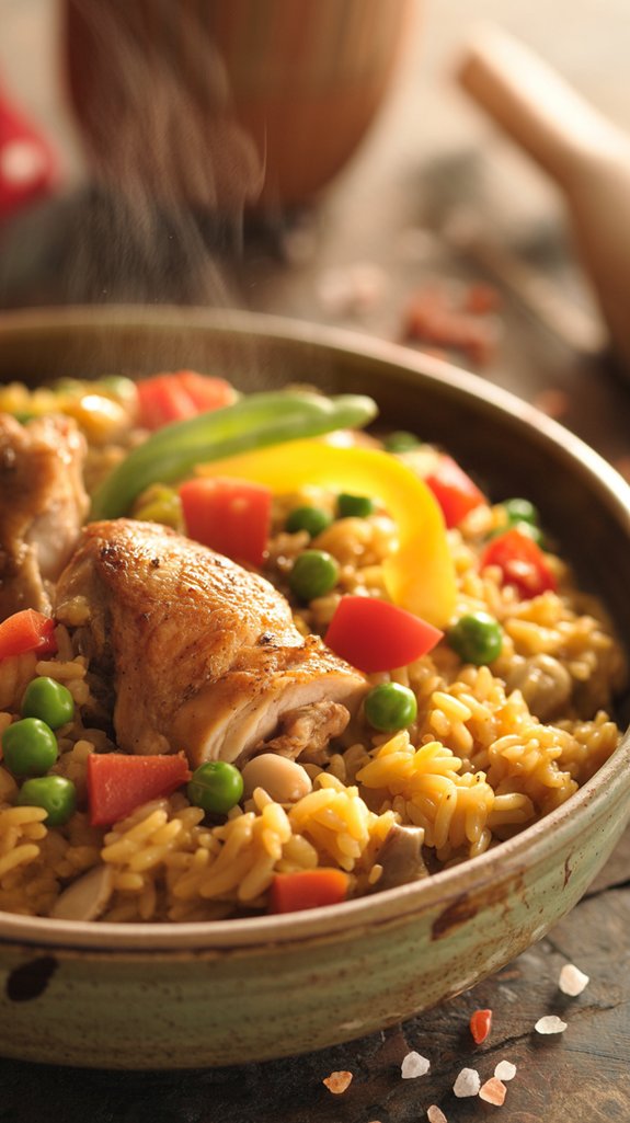 rustic spanish chicken dish