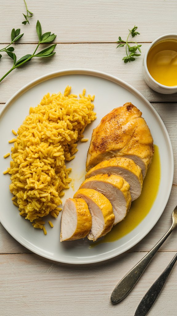 saffron chicken with rice