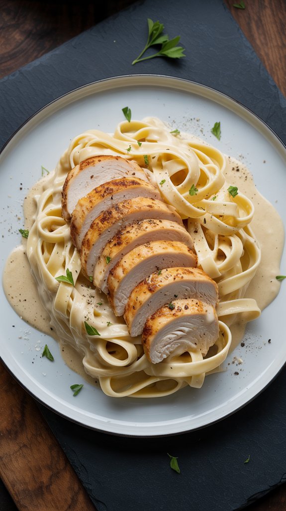 single serving chicken alfredo