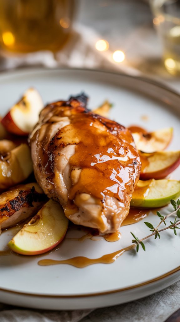 skillet apple glazed chicken recipe