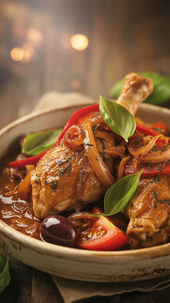 slow cooker chicken cacciatore