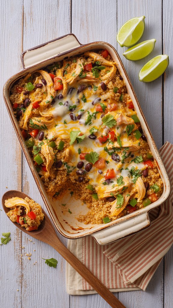 slow cooker quinoa enchiladas