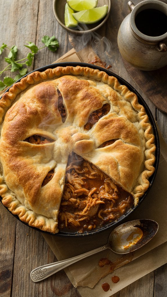 smoky adobo chicken pie