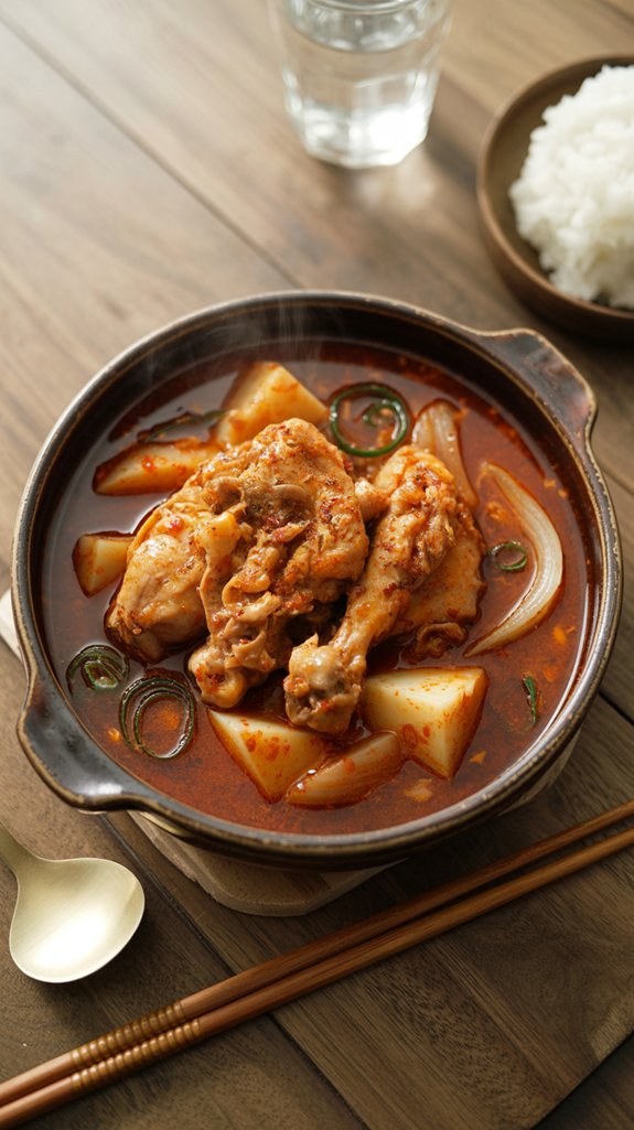 spicy chicken and potatoes