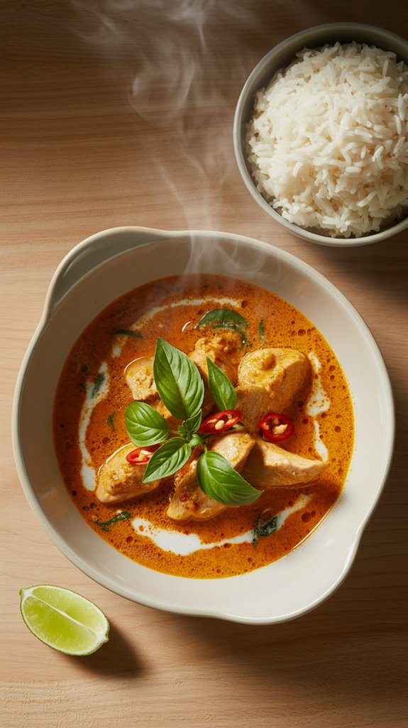 spicy coconut chicken dish