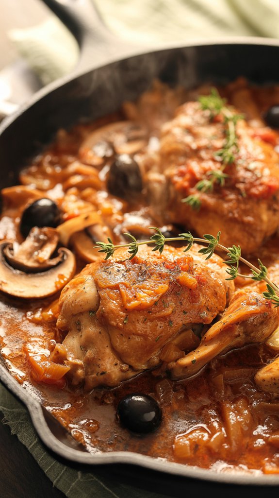 tender chicken in sauce